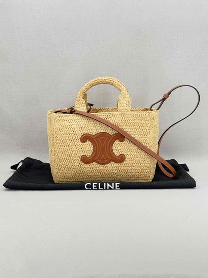 Pre - loved CELINE Thais Tan Top Handle at Reems Closet