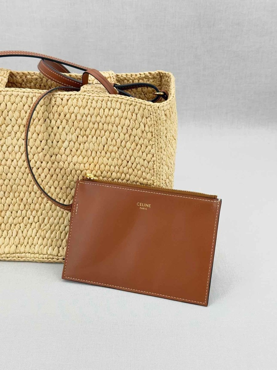 Pre - loved CELINE Thais Tan Top Handle at Reems Closet