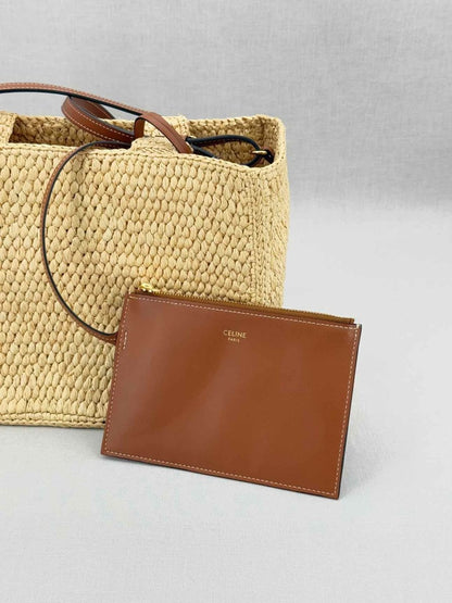 Pre - loved CELINE Thais Tan Top Handle at Reems Closet