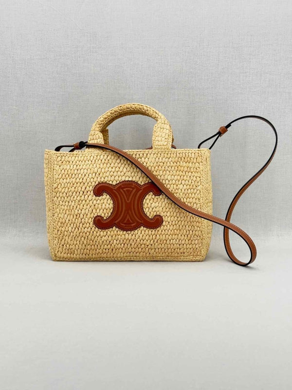 Pre - loved CELINE Thais Tan Top Handle at Reems Closet