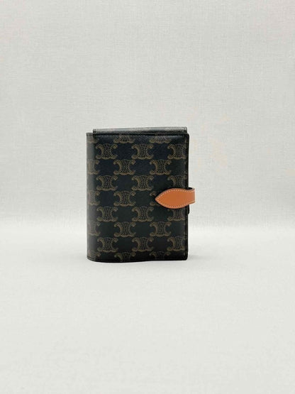 Pre-loved CELINE Triomphe Black & Tan Travel Kit at Reems Closet
