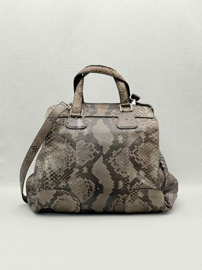 Pre-loved CELINE Vintage Brown & Grey Top Handle at Reems Closet