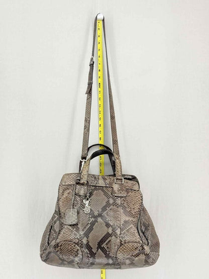 Pre-loved CELINE Vintage Brown & Grey Top Handle at Reems Closet
