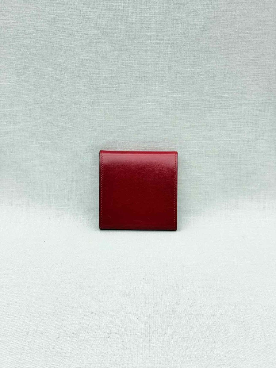 Pre - loved CELINE Vintage Burgundy Coin Wallet at Reems Closet