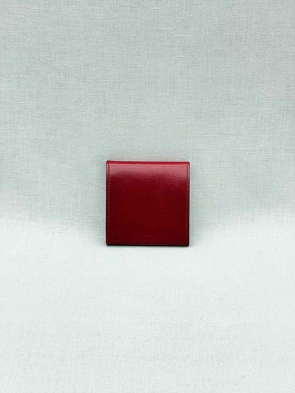 Pre - loved CELINE Vintage Burgundy Coin Wallet at Reems Closet
