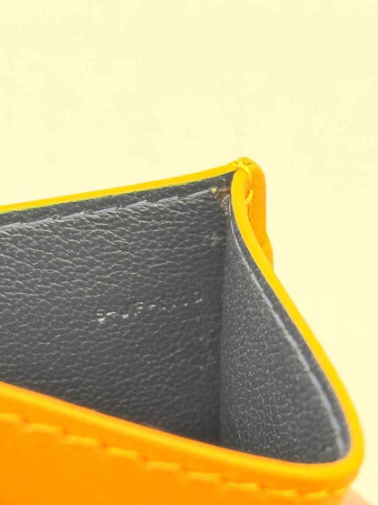 Pre - loved CELINE Yellow Card Holder at Reems Closet