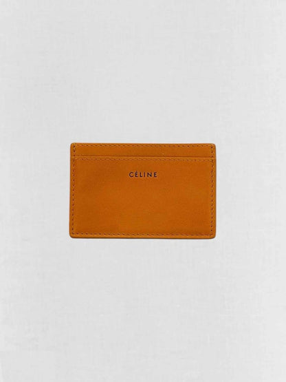 Pre - loved CELINE Yellow Card Holder at Reems Closet