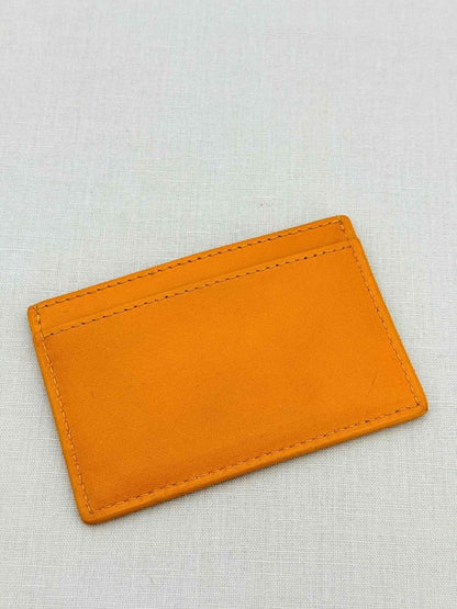 Pre - loved CELINE Yellow Card Holder at Reems Closet