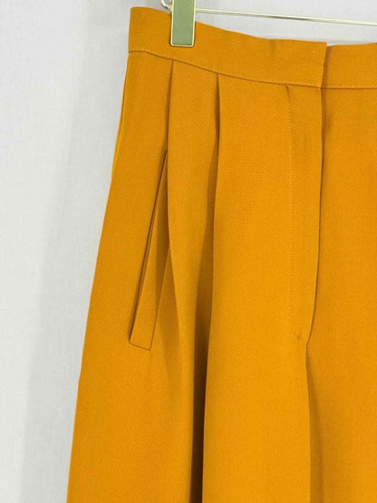 Pre - loved CELINE Yellow Pleated Size US 4 Pants at Reems Closet