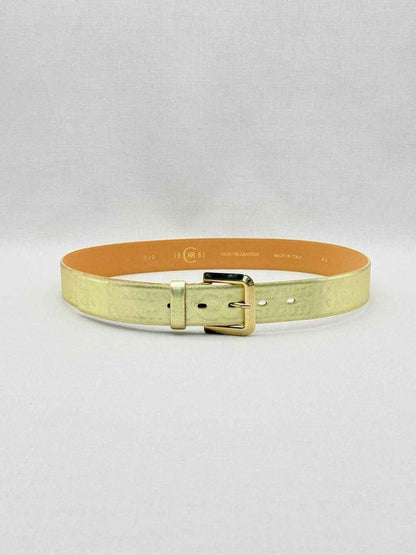 Pre-loved CERRUTTI 1881 Gold Embossed Belt at Reems Closet