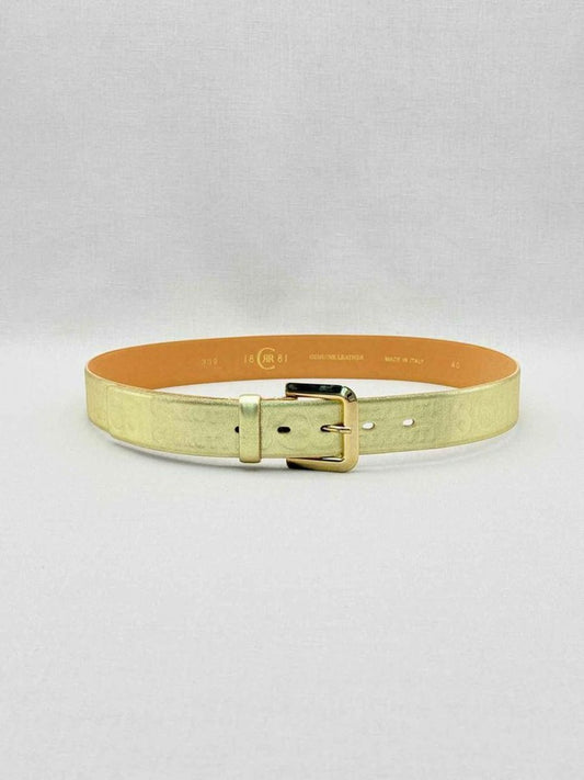 Pre-loved CERRUTTI 1881 Gold Embossed Belt at Reems Closet