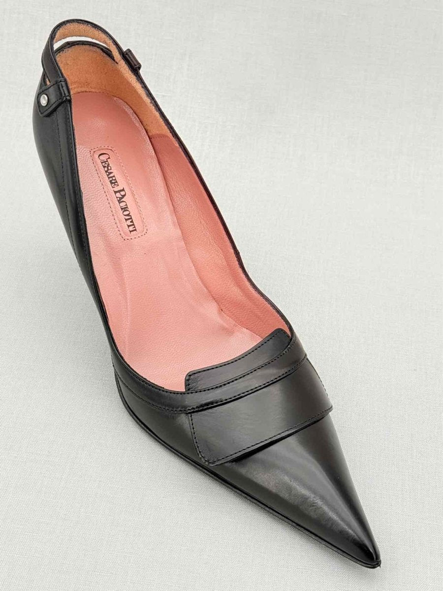 Pre - loved CESARE PACIOTTI Black Size EU 38.5 Pumps at Reems Closet
