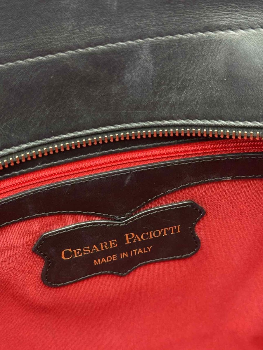 Pre - loved CESARE PACIOTTI Black Tote Bag at Reems Closet