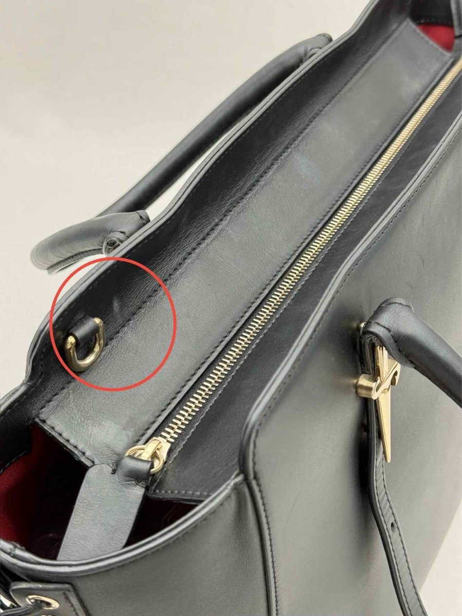 Pre - loved CESARE PACIOTTI Black Tote Bag at Reems Closet