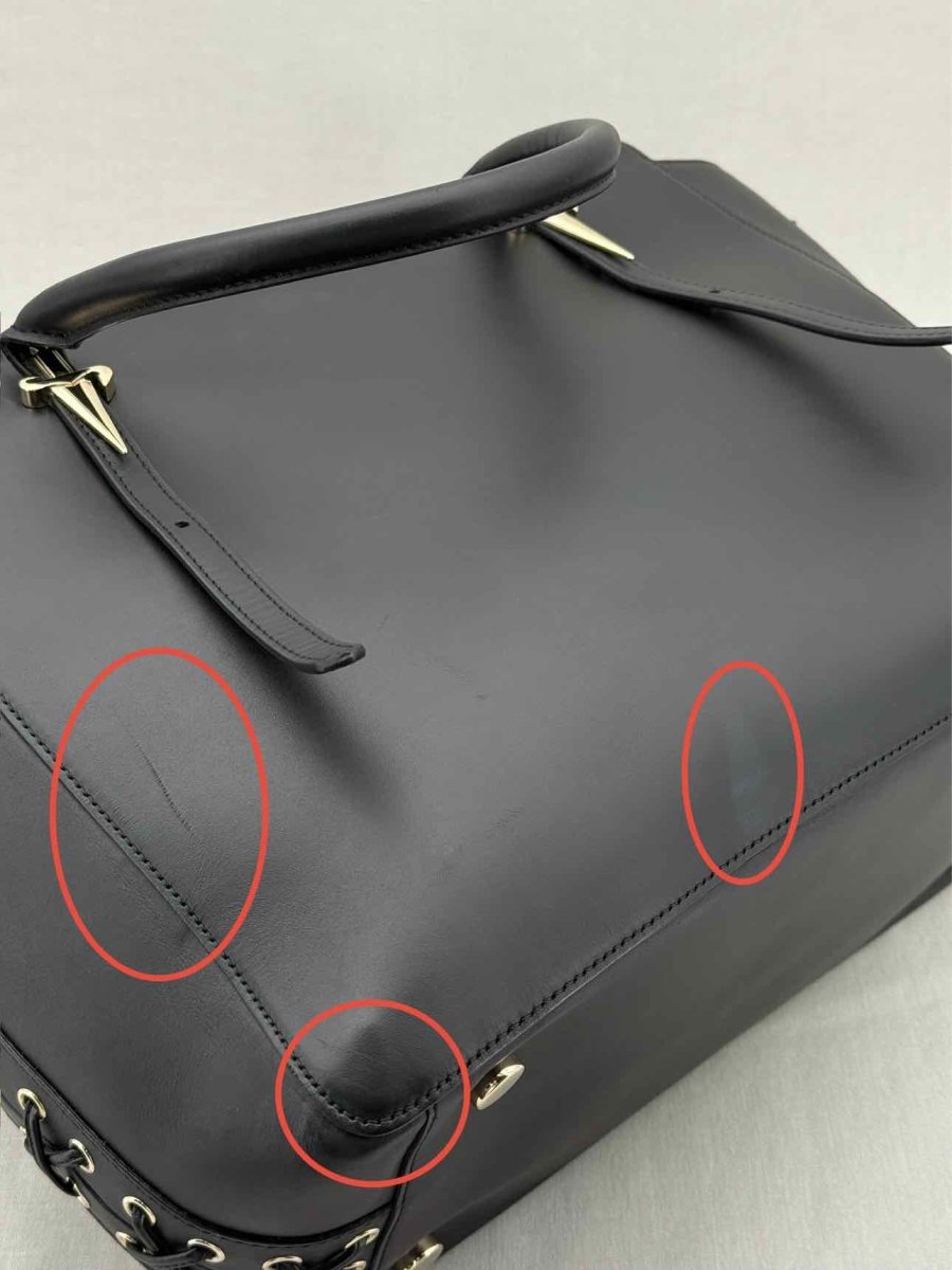 Pre - loved CESARE PACIOTTI Black Tote Bag at Reems Closet