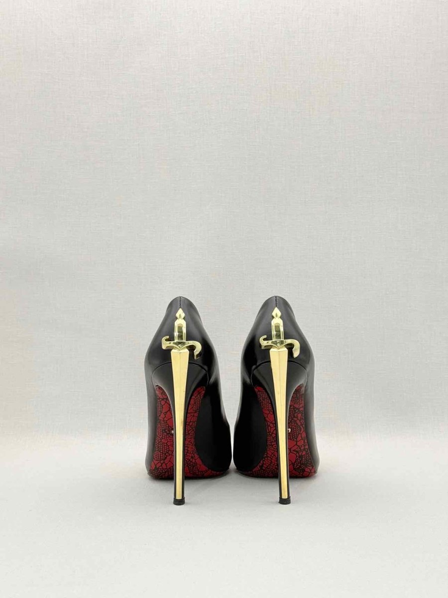 Pre-loved CESARE PACIOTTI Lady Blade Black Size EU 38 Pumps at Reems Closet