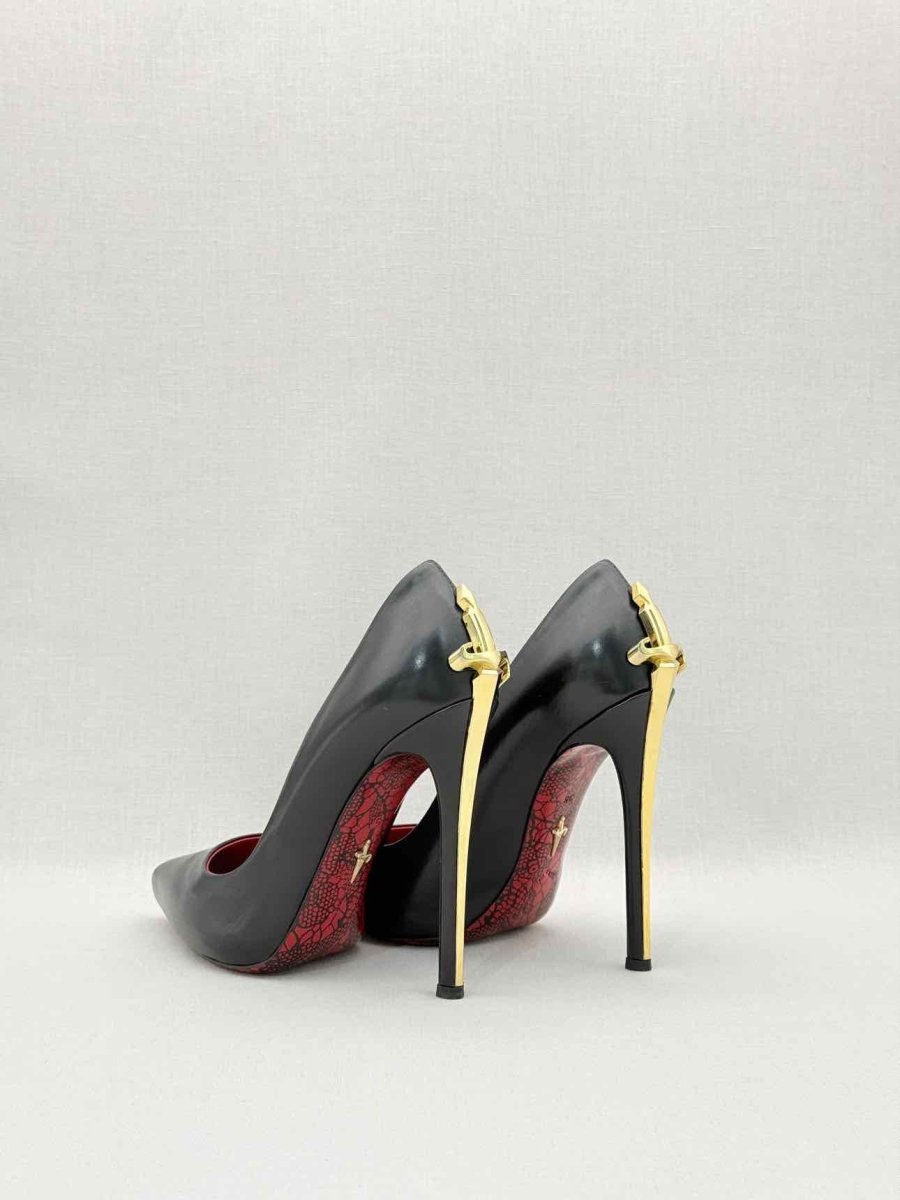 Pre-loved CESARE PACIOTTI Lady Blade Black Size EU 38 Pumps at Reems Closet