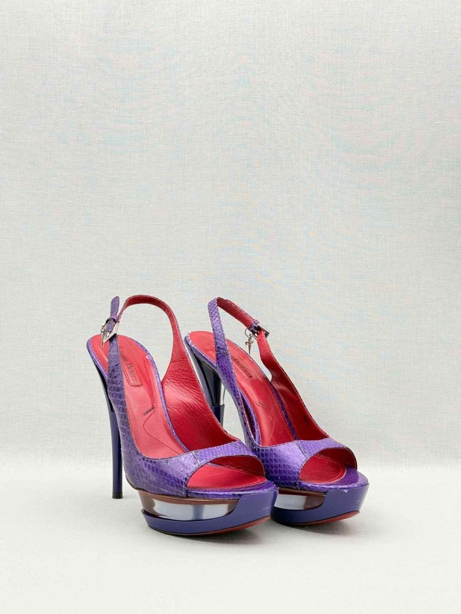 Pre-loved CESARE PACIOTTI Purple Size EU 38.5 Slingbacks at Reems Closet