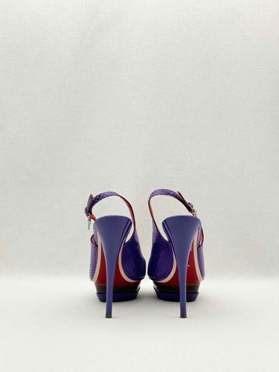 Pre-loved CESARE PACIOTTI Purple Size EU 38.5 Slingbacks at Reems Closet