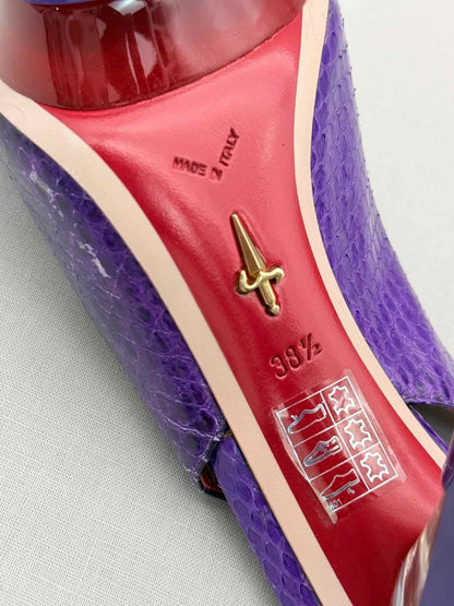 Pre-loved CESARE PACIOTTI Purple Size EU 38.5 Slingbacks at Reems Closet