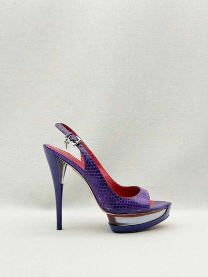 Pre-loved CESARE PACIOTTI Purple Size EU 38.5 Slingbacks at Reems Closet