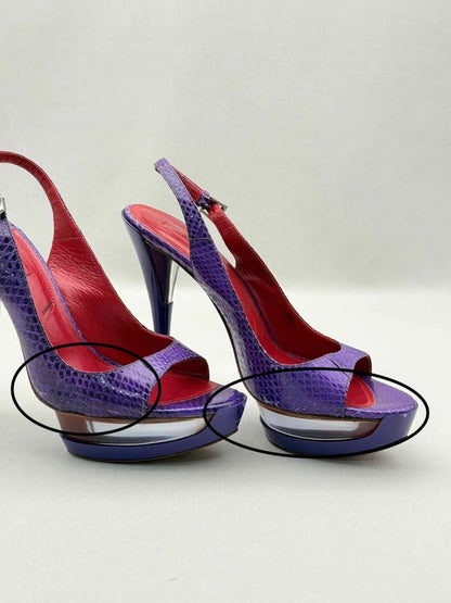 Pre-loved CESARE PACIOTTI Purple Size EU 38.5 Slingbacks at Reems Closet