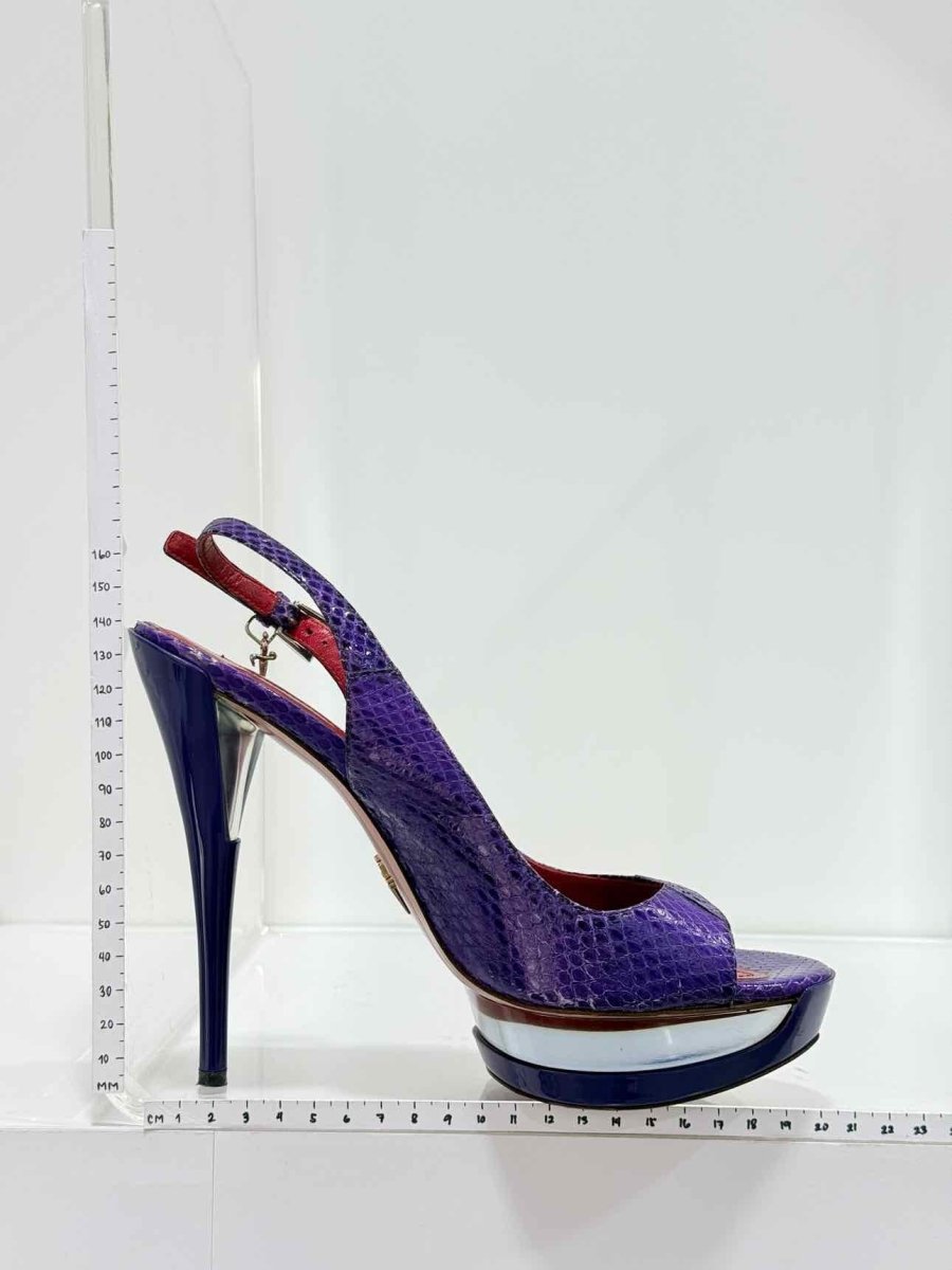 Pre-loved CESARE PACIOTTI Purple Size EU 38.5 Slingbacks at Reems Closet