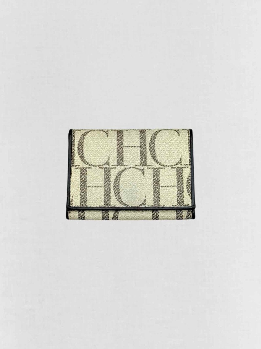 Pre - loved CH LONDON Black & Cream Logo Card Holder at Reems Closet