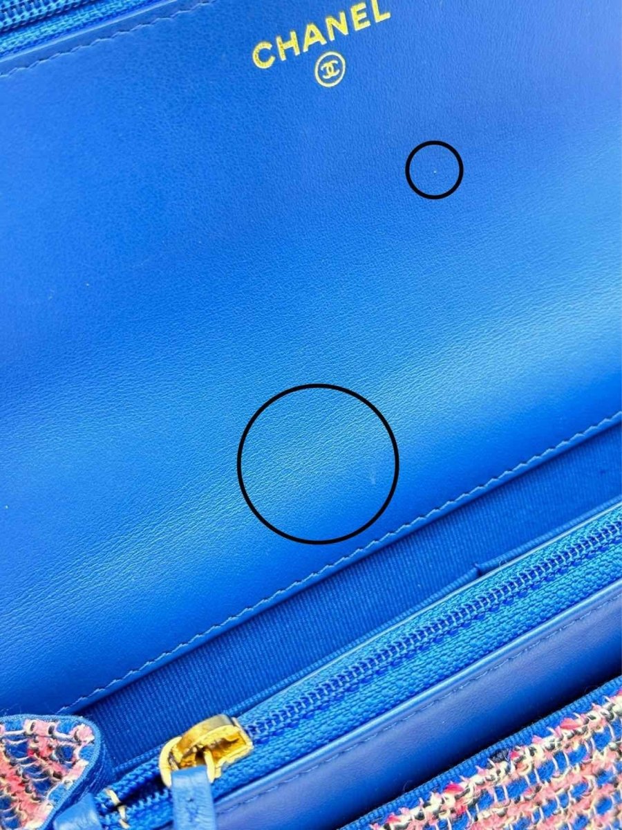 Pre - loved CHANEL 19 Blue & Pink Crossbody at Reems Closet