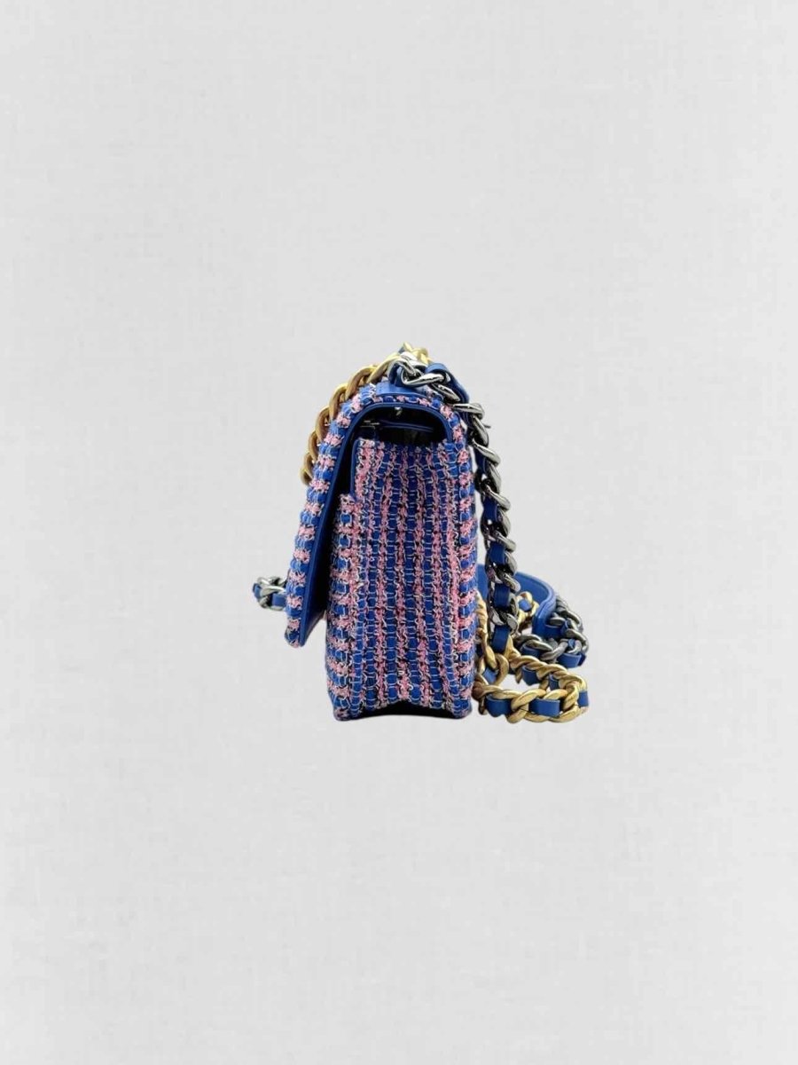 Pre - loved CHANEL 19 Blue & Pink Crossbody at Reems Closet