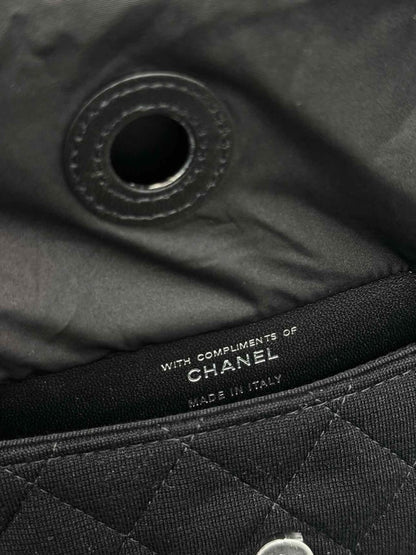 Pre-loved CHANEL 2021 Grey & Black Graphic Print Tote Bag at Reems Closet