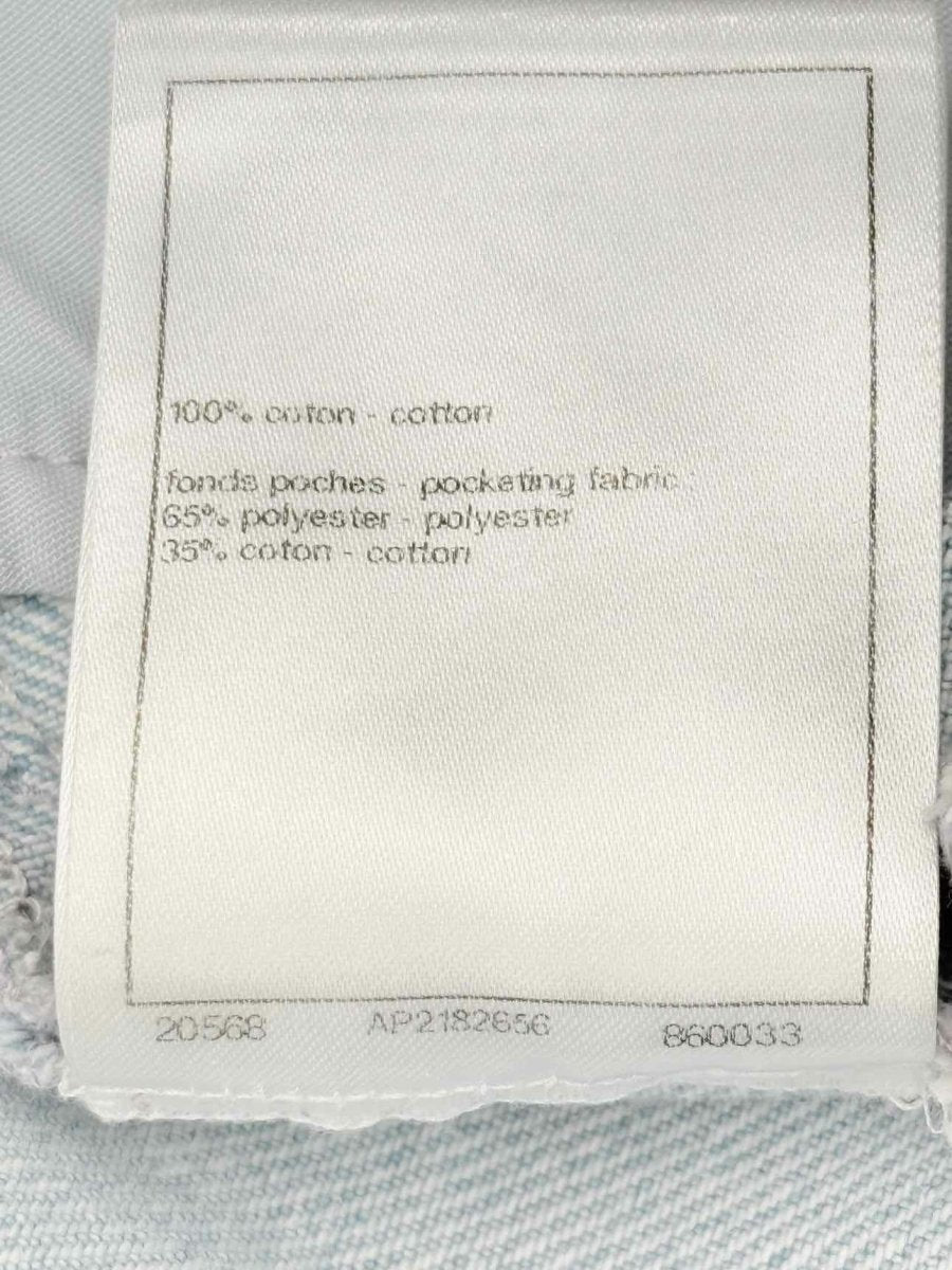 Pre - loved CHANEL 2024 Faded Blue Size US 6 Jeans at Reems Closet
