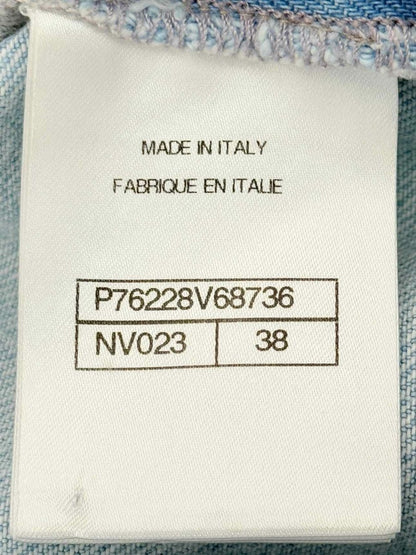 Pre - loved CHANEL 2024 Faded Blue Size US 6 Jeans at Reems Closet