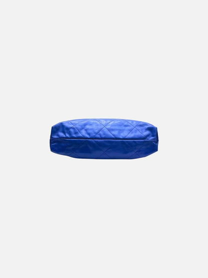 Pre-loved CHANEL 22 Blue Quilted Shoulder Bag at Reems Closet