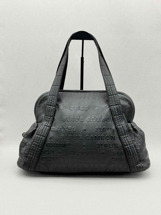 Pre - loved CHANEL 31 Rue Cambon Black Shoulder Bag at Reems Closet