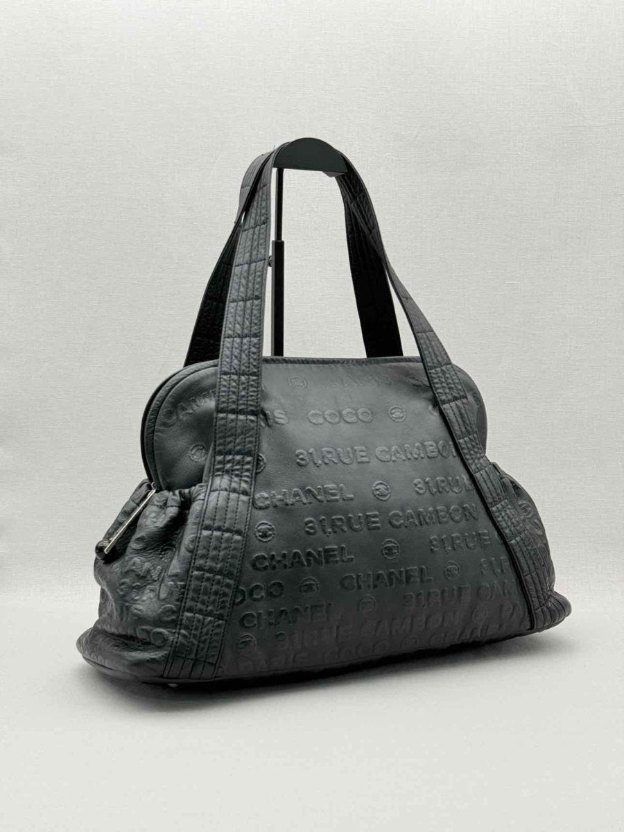 Pre - loved CHANEL 31 Rue Cambon Black Shoulder Bag at Reems Closet