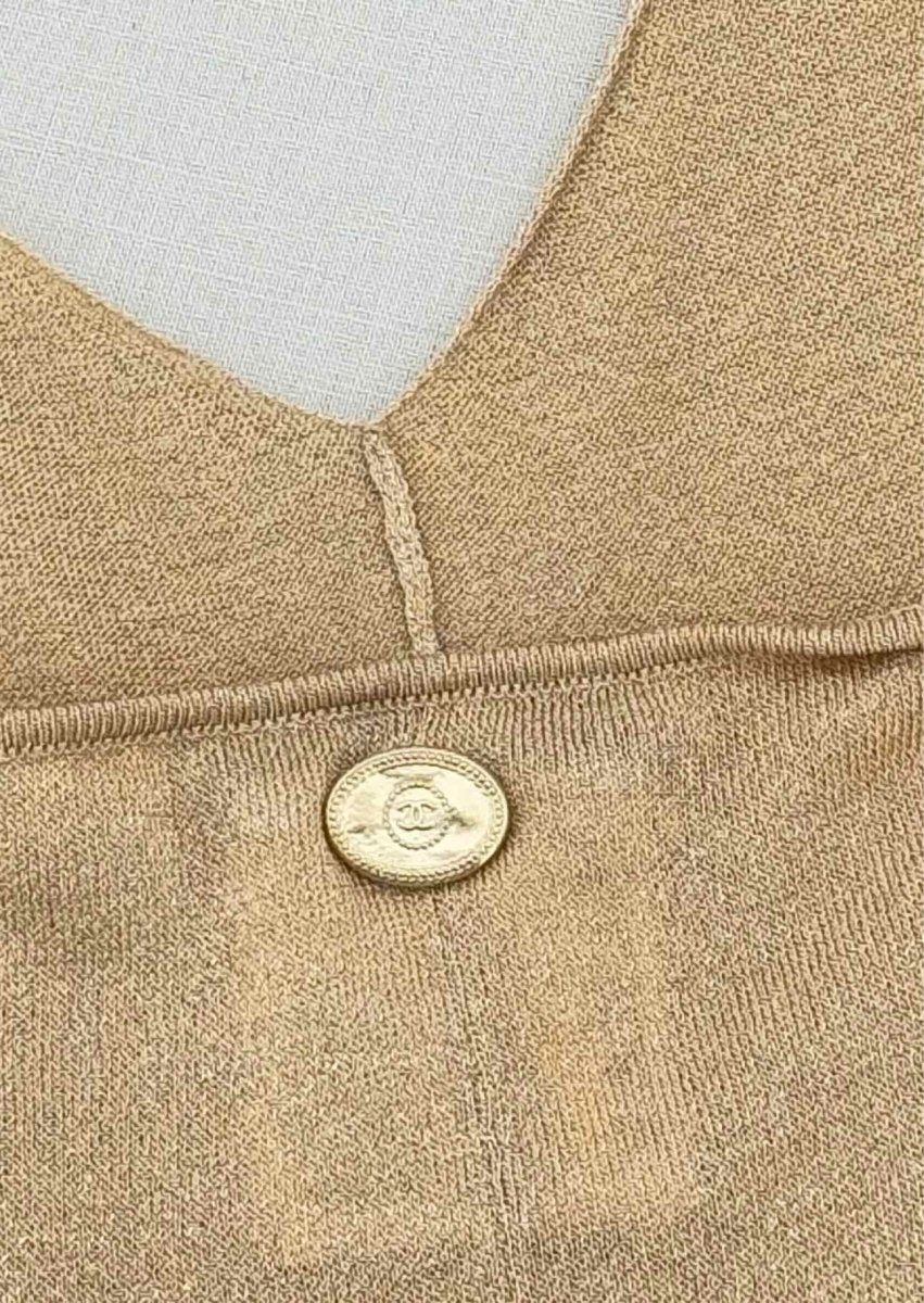 Pre - loved CHANEL Beige Size US 2 Outfit Set at Reems Closet