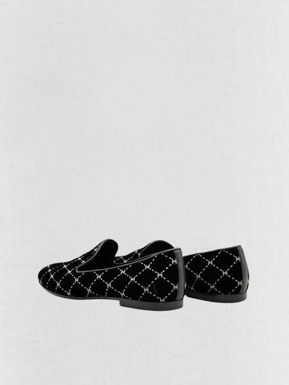 Pre - loved CHANEL Black CC Logo Size EU 37 Smoking Slippers at Reems Closet
