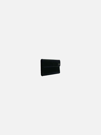 Pre - loved CHANEL Black Continental Wallet at Reems Closet