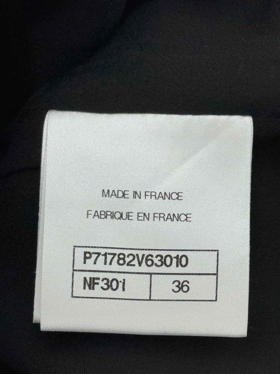 Pre - loved CHANEL Black Multicolor Tweed Size US 4 Jacket at Reems Closet