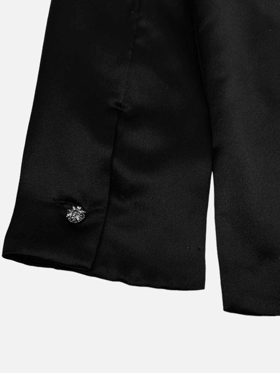 Pre - loved CHANEL Black Pocket Detail Jacket from Reems Closet