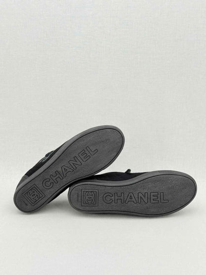 Pre - loved CHANEL Black Quilted Size EU 40 Flats at Reems Closet