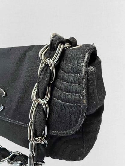 Pre - loved CHANEL Black Shoulder Bag at Reems Closet
