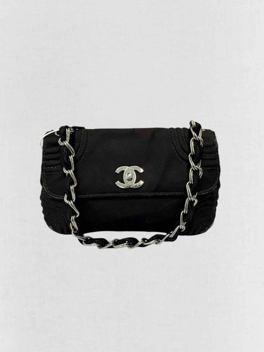 Pre - loved CHANEL Black Shoulder Bag at Reems Closet