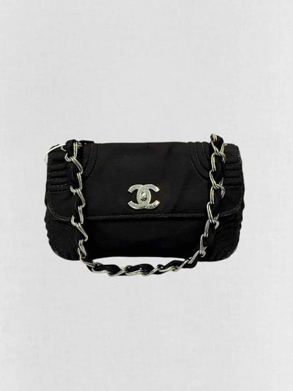 Pre - loved CHANEL Black Shoulder Bag at Reems Closet