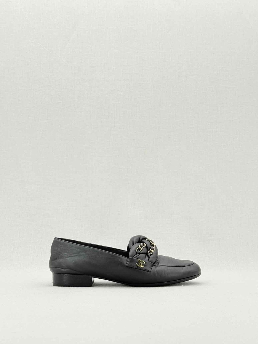Pre - loved CHANEL Black Size EU 36 Loafers at Reems Closet