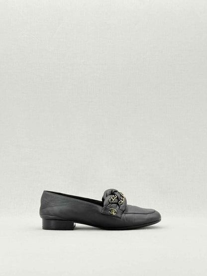 Pre - loved CHANEL Black Size EU 36 Loafers at Reems Closet