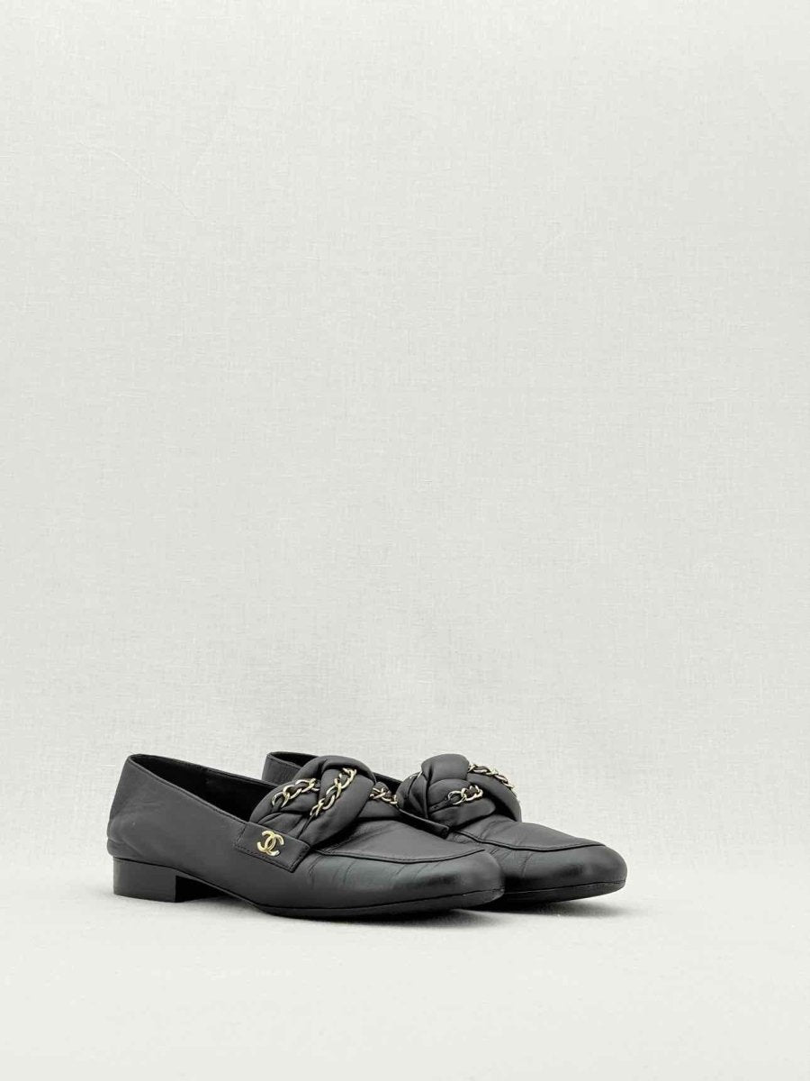 Pre - loved CHANEL Black Size EU 36 Loafers at Reems Closet