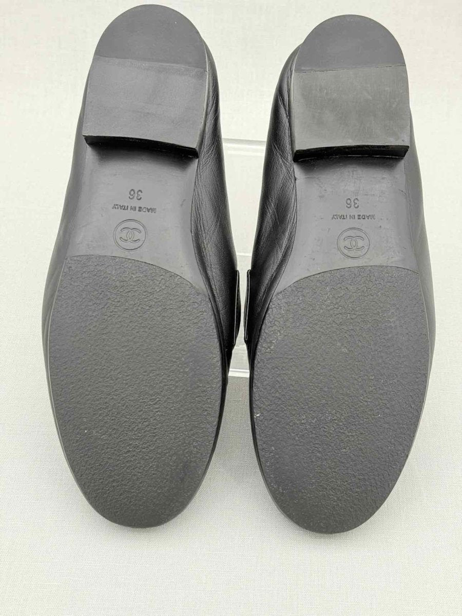 Pre - loved CHANEL Black Size EU 36 Loafers at Reems Closet