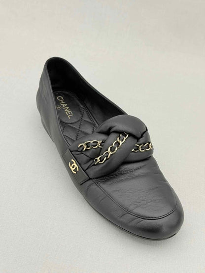 Pre - loved CHANEL Black Size EU 36 Loafers at Reems Closet